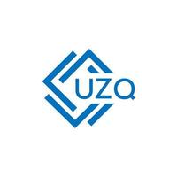 UZQ technology letter logo design on white background. UZQ creative initials technology letter logo concept. UZQ technology letter design. vector