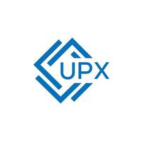 UPX technology letter logo design on white background. UPX creative initials technology letter logo concept. UPX technology letter design. vector