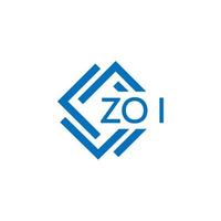 ZOI technology letter logo design on white background. ZOI creative initials technology letter logo concept. ZOI technology letter design. vector