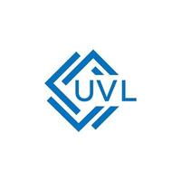 UVL technology letter logo design on white background. UVL creative initials technology letter logo concept. UVL technology letter design. vector