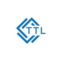 TTL technology letter logo design on white background. TTL creative initials technology letter logo concept. TTL technology letter design. vector