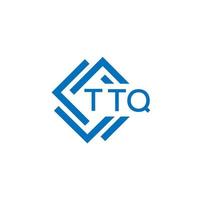 ttq tecnología letra logo diseño en blanco antecedentes. ttq creativo iniciales tecnología letra logo concepto. ttq tecnología letra diseño. vector