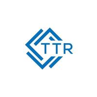 ttr tecnología letra logo diseño en blanco antecedentes. ttr creativo iniciales tecnología letra logo concepto. ttr tecnología letra diseño. vector