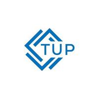 tu p tecnología letra logo diseño en blanco antecedentes. tu p creativo iniciales tecnología letra logo concepto. tu p tecnología letra diseño. vector