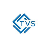 TVS technology letter logo design on white background. TVS creative initials technology letter logo concept. TVS technology letter design. vector