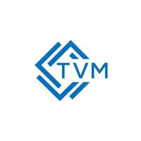 TVM tecnología letra logo diseño en blanco antecedentes. TVM creativo iniciales tecnología letra logo concepto. TVM tecnología vector