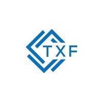 txf tecnología letra logo diseño en blanco antecedentes. txf creativo iniciales tecnología letra logo concepto. txf tecnología letra diseño. vector