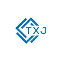 TXJ technology letter logo design on white background. TXJ creative initials technology letter logo concept. TXJ technology letter design. vector