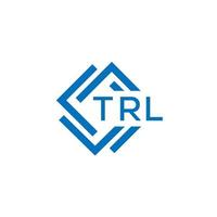 TRL technology letter logo design on white background. TRL creative initials technology letter logo concept. TRL technology letter design. vector