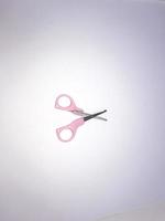 small scissors pink color photo