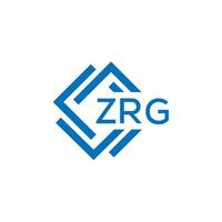 zrg tecnología letra logo diseño en blanco antecedentes. zrg creativo iniciales tecnología letra logo concepto. zrg tecnología letra diseño. vector