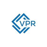 VPR technology letter logo design on white background. VPR creative initials technology letter logo concept. VPR technology letter design. vector