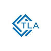 TLA technology letter logo design on white background. TLA creative initials technology letter logo concept. TLA technology letter design. vector