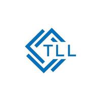 TLL technology letter logo design on white background. TLL creative initials technology letter logo concept. TLL technology letter design. vector