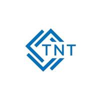 TNT tecnología letra logo diseño en blanco antecedentes. TNT creativo iniciales tecnología letra logo concepto. TNT tecnología letra diseño. vector