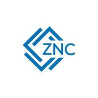 ZNC technology letter logo design on white background. ZNC creative initials technology letter logo concept. ZNC technology letter design. vector