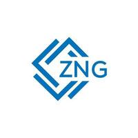 zng tecnología letra logo diseño en blanco antecedentes. zng creativo iniciales tecnología letra logo concepto. zng tecnología letra diseño. vector