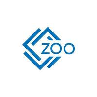 zoo tecnología letra logo diseño en blanco antecedentes. zoo creativo iniciales tecnología letra logo concepto. zoo tecnología letra diseño. vector