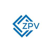 ZPV technology letter logo design on white background. ZPV creative initials technology letter logo concept. ZPV technology letter design. vector