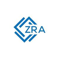 zra tecnología letra logo diseño en blanco antecedentes. zra creativo iniciales tecnología letra logo concepto. zra tecnología letra diseño. vector