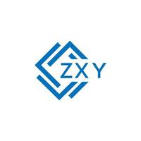 ZXY technology letter logo design on white background. ZXY creative initials technology letter logo concept. ZXY technology letter design. vector