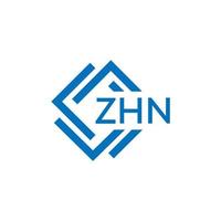 zhn tecnología letra logo diseño en blanco antecedentes. zhn creativo iniciales tecnología letra logo concepto. zhn tecnología letra diseño. vector