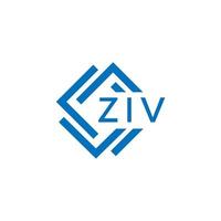 ziv tecnología letra logo diseño en blanco antecedentes. ziv creativo iniciales tecnología letra logo concepto. ziv tecnología letra diseño. vector