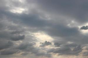 dark blue cloud with white light sun set sky background and city light midnight evening time photo