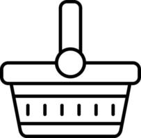 Picnic Basket Vector Icon