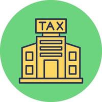 Tax Office Building Vector Icon