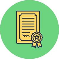 Certificate Vector Icon