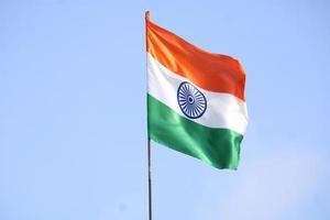 indio bandera contento república día foto