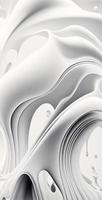 Abstract white gradient fluid background. 3d illustration. photo