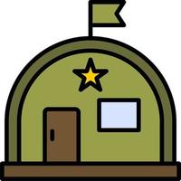 Military Warehouse Vector Icon