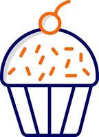 icono de vector de cupcake