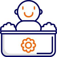 Baby Bath Vector Icon