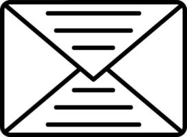 icono de vector de correo