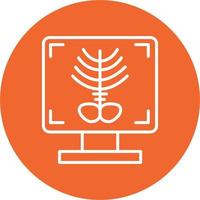 X-ray Bone Vector Icon