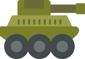 icono de vector de tanque militar