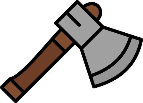 icono de vector de hacha