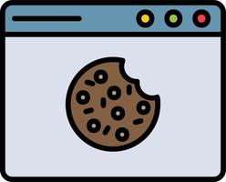 Web Cookies Vector Icon