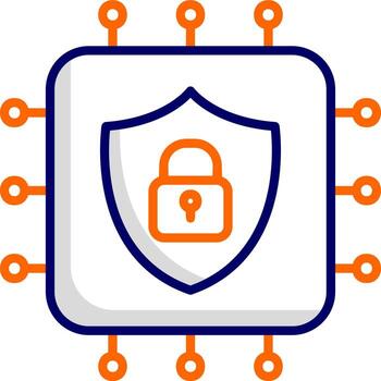 icono de vector de cpu