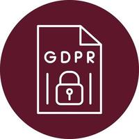 gdpr vector icono