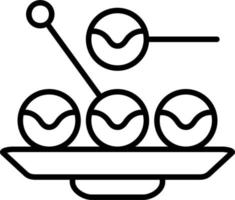 takoyaki vector icono