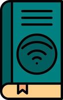 Wifi libro vector icono