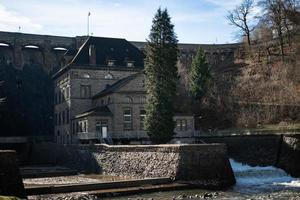 Diemelsee power station in spring in Germany photo