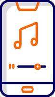 Mobile Music Player Vector Icon