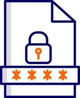 File Password Vector Icon