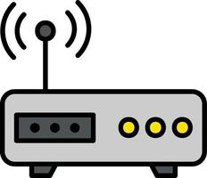 icono de vector de módem