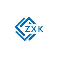 zxk tecnología letra logo diseño en blanco antecedentes. zxk creativo iniciales tecnología letra logo concepto. zxk tecnología letra diseño. vector